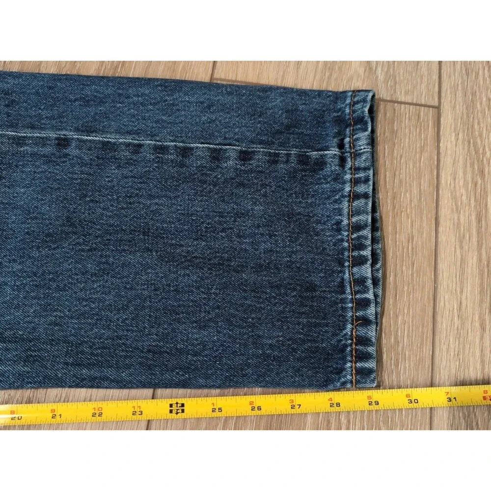 LEVI'S 505 MENS JEANS SZ 38x29(36x29Actual)Blue Straight Regular Dark Wash EUC